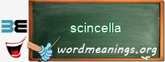 WordMeaning blackboard for scincella